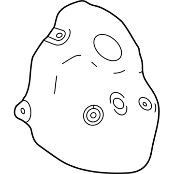 GM 12734909 Shield, Catalytic Converter 12734909 GM Shield, Catalytic Converter Illustration 1 of 1