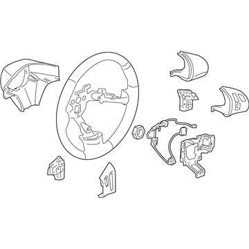 25908463 GM Steering Wheel Illustration 1 of 1