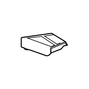 GM 84685672 Upper Molding, Black, Passenger Side 84685672 GM Upper Molding, Black, Passenger Side Illustration 1 of 1