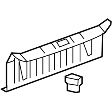 GM 25813808 Sill Trim, Rear 25813808 GM Sill Trim, Rear Illustration 1 of 1