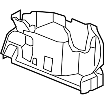25964235 GM Wheelhouse Trim, Driver Side Illustration 1 of 1