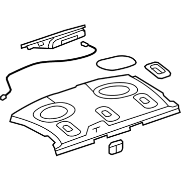 GM 20863962 Package Tray, Titanium 20863962 GM Package Tray, Titanium Illustration 1 of 1