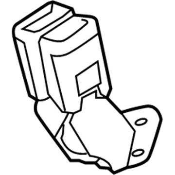 GM 19352847 Buckle, Jet Black 19352847 GM Buckle, Jet Black Illustration 1 of 1