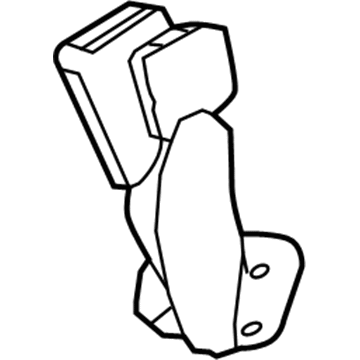 GM 19352849 Buckle, Jet Black, Passenger Side 19352849 GM Buckle, Jet Black, Passenger Side Illustration 1 of 1
