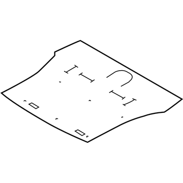 GM 95027501 Spare Tire Panel 95027501 GM Spare Tire Panel Illustration 1 of 1