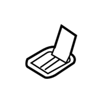 96438525 GM Child Seat Bracket Cover, Black Illustration 1 of 1