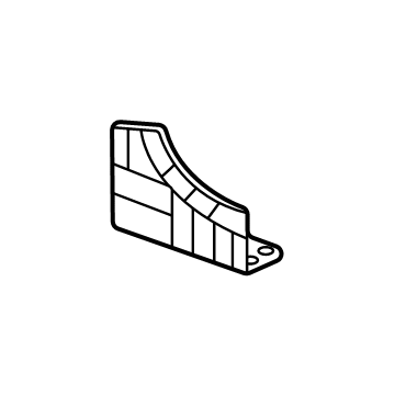 GM 42588919 Bumper Bracket, Driver Side 42588919 GM Bumper Bracket, Driver Side Illustration 1 of 1