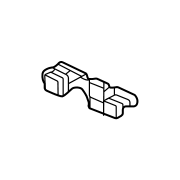 GM 42768261 Bumper Bracket, Rear 42768261 GM Bumper Bracket, Rear Illustration 1 of 1