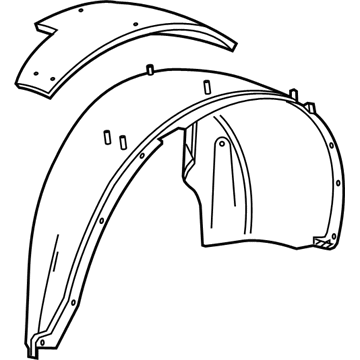 Chevy 23483773 Wheelhouse Liner