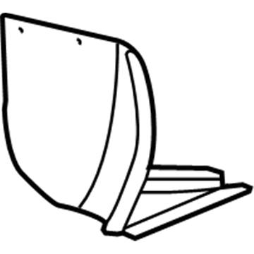 GM 15806317 Rear Fender Liner, Front Inner Driver Side 15806317 GM Rear Fender Liner, Front Inner Driver Side Illustration 1 of 1