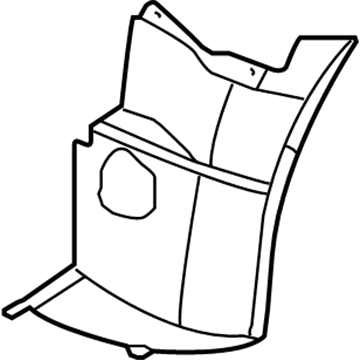 GM 15233300 Front Fender Liner, Passenger Side 15233300 GM Front Fender Liner, Passenger Side Illustration 1 of 1