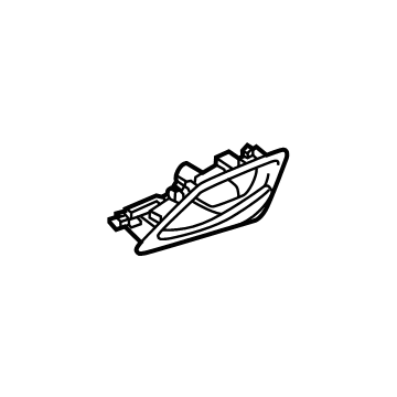 GM 84549220 Handle, Inside, Jet Black, Rear Passenger Side 84549220 GM Handle, Inside, Jet Black, Rear Passenger Side Illustration 1 of 1
