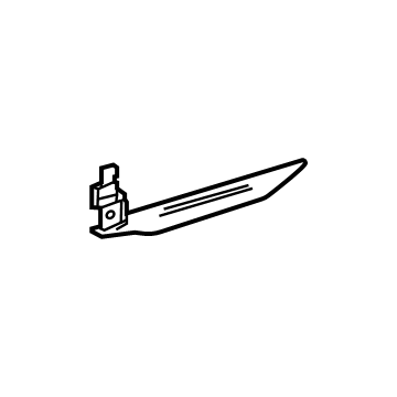 GM 84384110 Applique, Silver, Rear Driver Side 84384110 GM Applique, Silver, Rear Driver Side Illustration 1 of 1