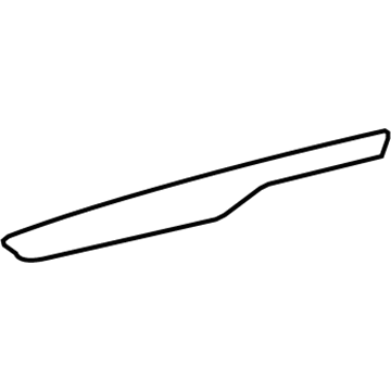 GM 15243589 Upper Molding, Front Passenger Side 15243589 GM Upper Molding, Front Passenger Side Illustration 1 of 1