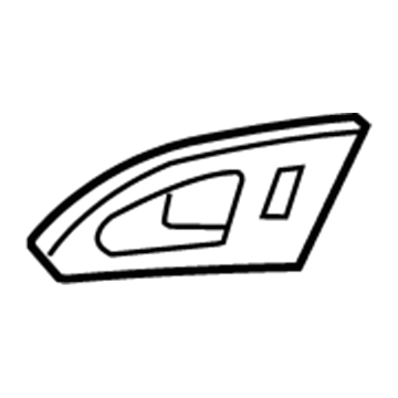 15867878 GM Handle Bezel, Titanium, Driver Side Illustration 1 of 1