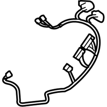 20802181 GM Wire Harness, Front Passenger Side Illustration 1 of 1