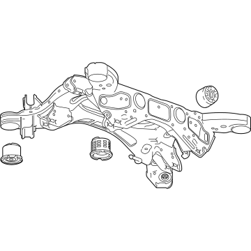 42799310 GM Cradle, Rear Wheel Illustration 1 of 1
