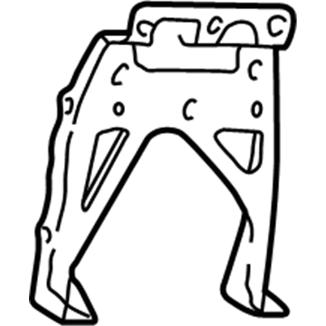 10303473 GM Console Assembly Reinforcement Illustration 1 of 1