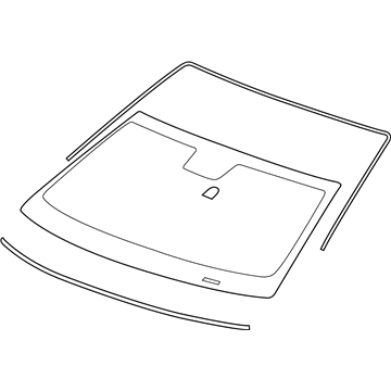 GM 92221715 Windshield 92221715 GM Windshield Illustration 1 of 1