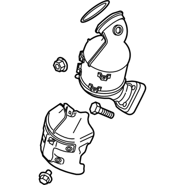 GM 25196720 Catalytic Converter 25196720 GM Catalytic Converter Illustration 1 of 1