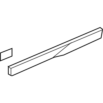 GM 19259499 Lower Molding, Outer Passenger Side 19259499 GM Lower Molding, Outer Passenger Side Illustration 1 of 1