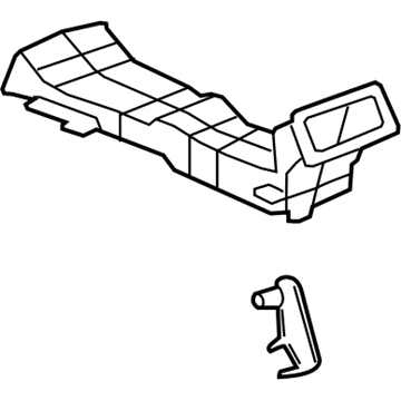 GM 25801211 Rear Duct 25801211 GM Rear Duct Illustration 1 of 1