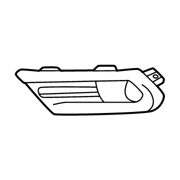 GMC 85547930 Fog Lamp Bezel