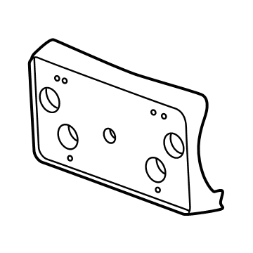 GMC 85115878 License Bracket