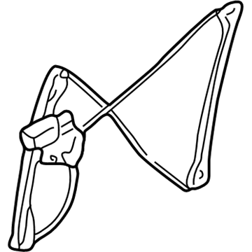 22702141 GM Window Regulator, Front Driver Side Illustration 1 of 1