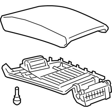 GM 84597959 Armrest, Black 84597959 GM Armrest, Black Illustration 1 of 1