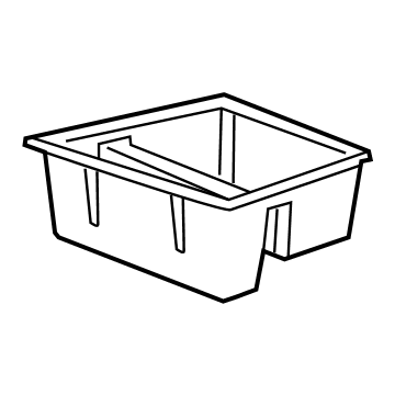GM 84381656 Tray, Black, Front 84381656 GM Tray, Black, Front Illustration 1 of 1