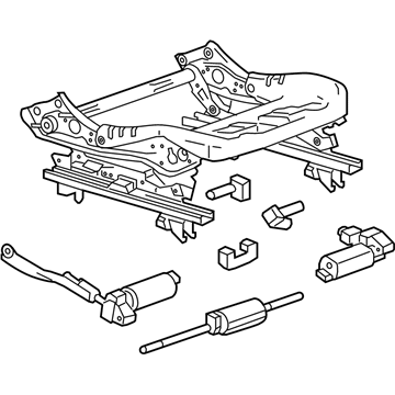 GM 13506157 Cushion Frame, Front 13506157 GM Cushion Frame, Front Illustration 1 of 1
