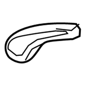 GM 22933868 Recline Handle, Black, Front 22933868 GM Recline Handle, Black, Front Illustration 1 of 1