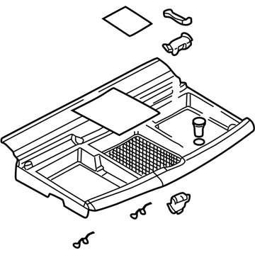 10336394 GM Tray, Rear Illustration 1 of 1