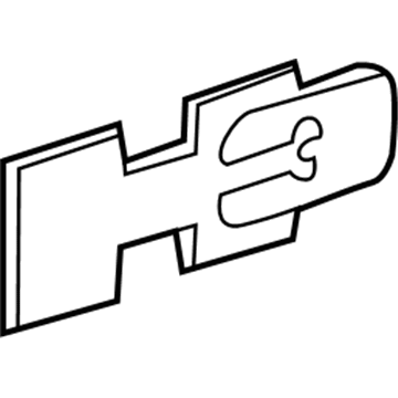Hummer H3T Emblem - 15094459
