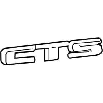 20850971 GM Nameplate, Rear Illustration 1 of 1