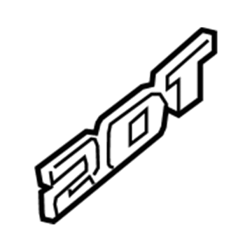84139938 GM Nameplate, Rear Illustration 1 of 1