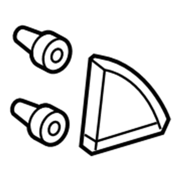 GM 22833768 Mirror Trim, Driver Side 22833768 GM Mirror Trim, Driver Side Illustration 1 of 1