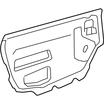 GM 22774500 Water Deflector, Inner Passenger Side 22774500 GM Water Deflector, Inner Passenger Side Illustration 1 of 1