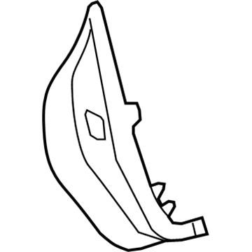 GM 25843843 Rear Cover, Front Driver Side 25843843 GM Rear Cover, Front Driver Side Illustration 1 of 1