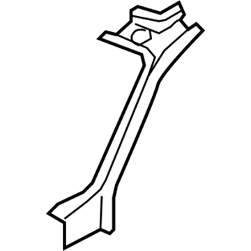 GM 15942568 Windshield Pillar Reinforcement, Passenger Side 15942568 GM Windshield Pillar Reinforcement, Passenger Side Illustration 1 of 1