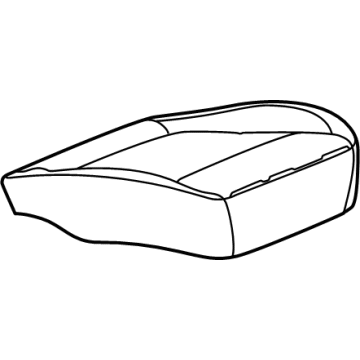 42788236 GM Cushion Cover, Black, Front Illustration 1 of 1