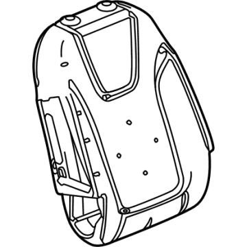 42743431 GM Seat Back Pad, Front Passenger Side Illustration 1 of 1