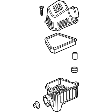 GM 23262741 Air Cleaner Assembly 23262741 GM Air Cleaner Assembly Illustration 1 of 1