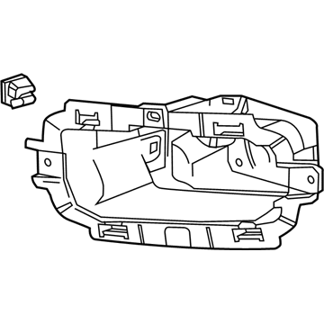 GM 22944875 Mount Panel, Passenger Side 22944875 GM Mount Panel, Passenger Side Illustration 1 of 1