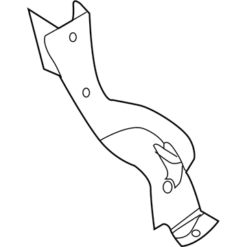 GM 96438738 Lower Quarter Trim, Black 96438738 GM Lower Quarter Trim, Black Illustration 1 of 1