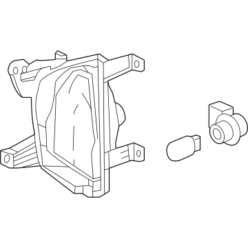 84226245 GM Signal Lamp Assembly, Front Driver Side Illustration 1 of 1