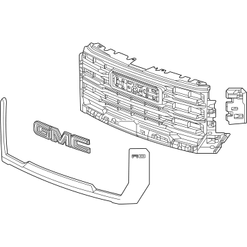 GMC Sierra 3500 HD Grille - 85041165