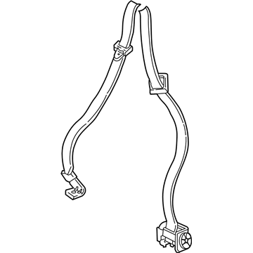 GM 19177164 Lap & Shoulder Belt, Medium Gray, Passenger Side 19177164 GM Lap & Shoulder Belt, Medium Gray, Passenger Side Illustration 1 of 1
