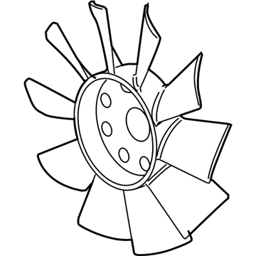 Cadillac SRX Cooling Fan Assembly - 25750925
